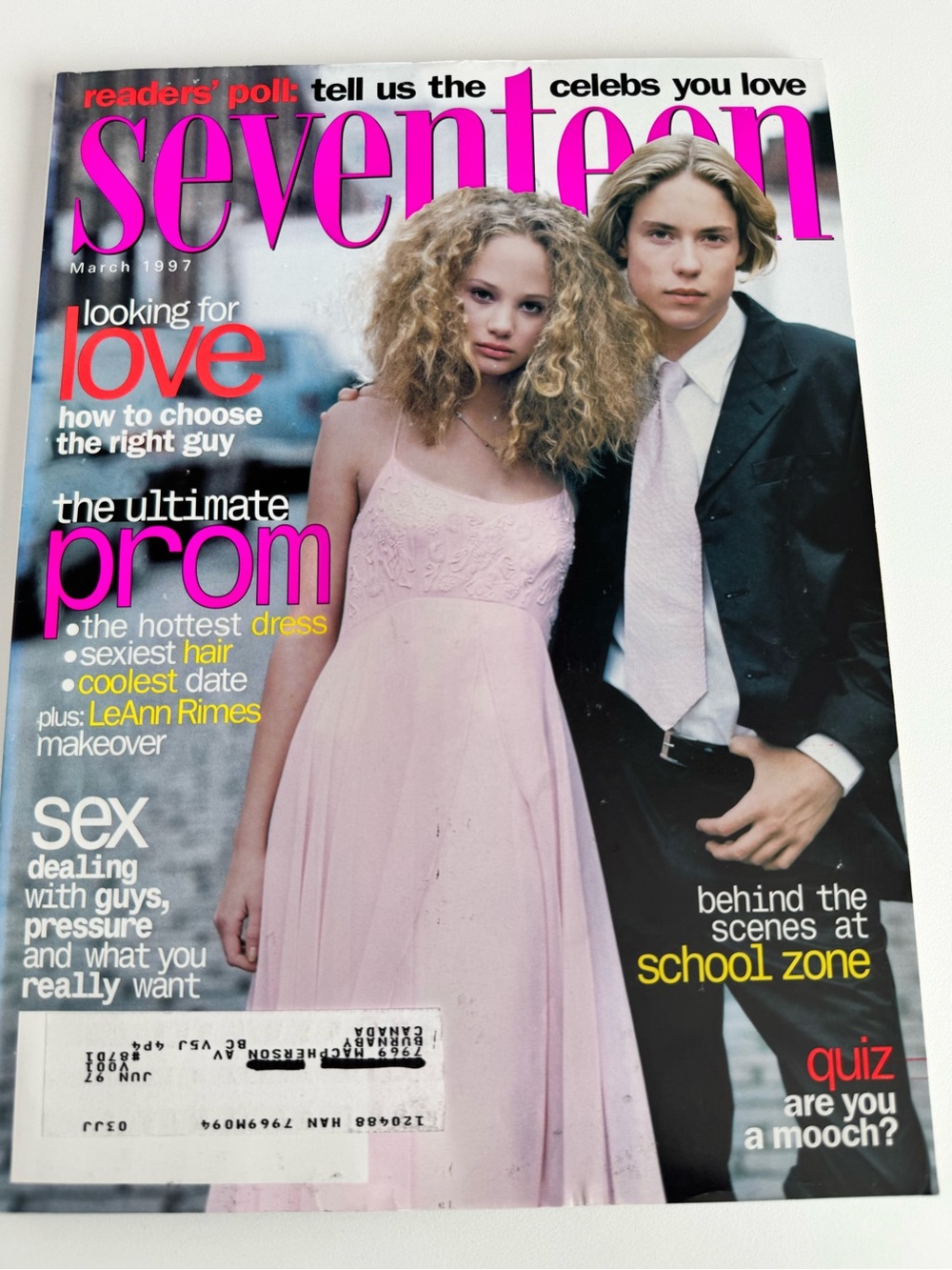 Seventeen 17 Teen Magazine March 1997 Prom